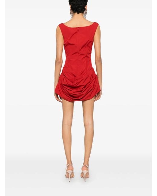 Magda Butrym Red Drapiertes Minikleid