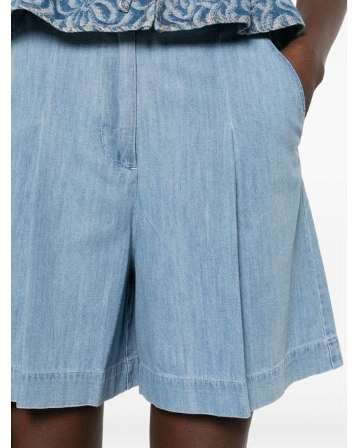 A.P.C. Blue Diane Jeans-Shorts