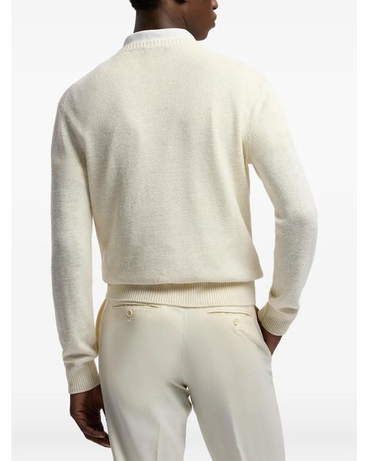 Ralph Lauren White Pull À Détail Ourson for men