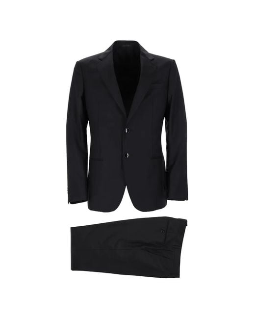 Giorgio Armani Black Soho Single-Breasted Wool-Blend Suit for men