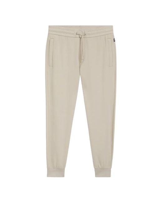 Boss White H-Lamont Drawstring-Waist Track Pants for men