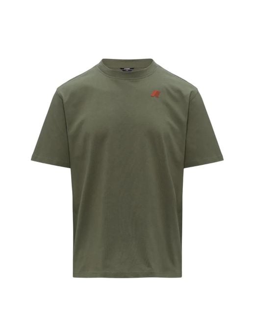 K-Way Green Solo Graphic-Print T-Shirt for men