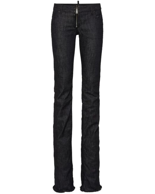 Vaqueros skinny de talle bajo DSquared² de color Black