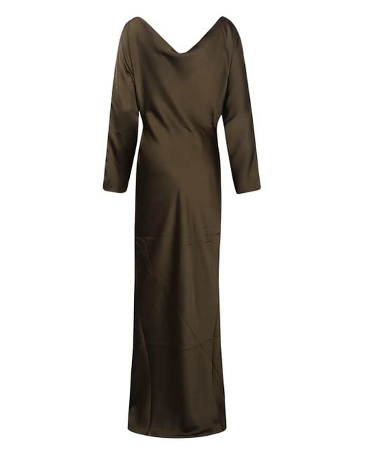 Norma Kamali Brown Dolman Maria Gown
