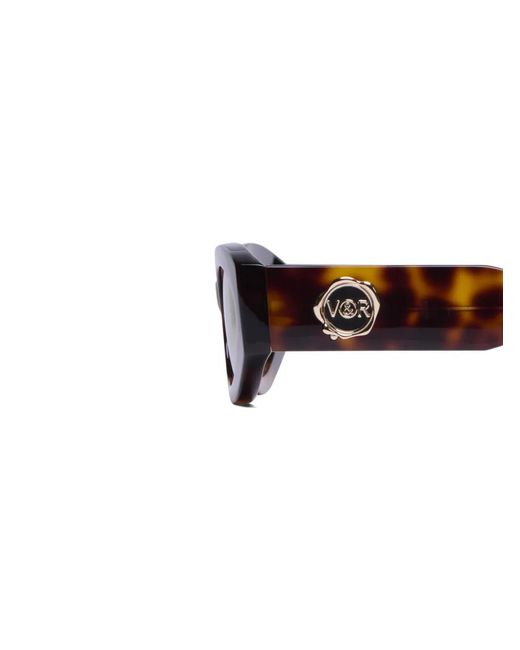 Viktor & Rolf Brown Oval-Frame Sunglasses