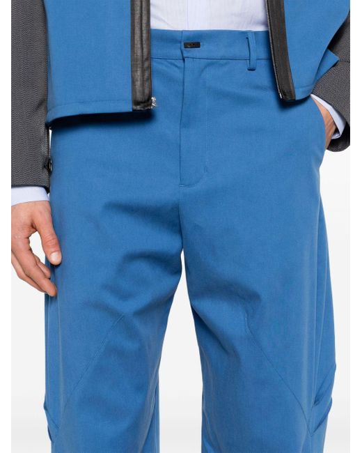 Kiko Kostadinov Blue Melsas Darted Trousers for men