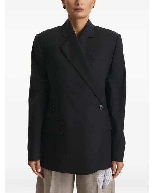 CuAnna Black Lima Double-Breasted Blazer