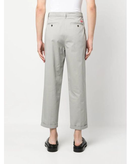 Pantalon De Tailleur À Coupe Droite KENZO pour homme en coloris Gray