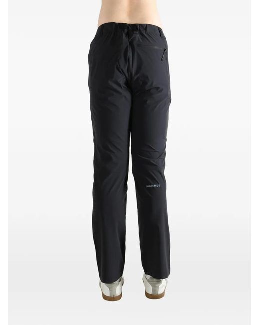 Mammut Black Logo-Print Trousers for men