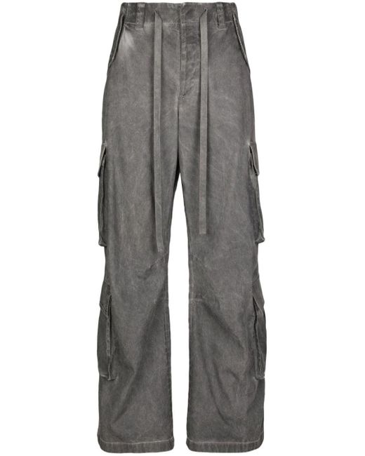 Pantalones anchos con efecto lavado Dolce & Gabbana de hombre de color Gray