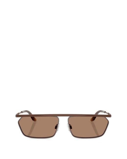 Dolce & Gabbana Brown Rectangle Frame Sunglasses for men