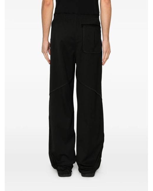 Kiko Kostadinov Black K-Dart Button-Side Trousers for men