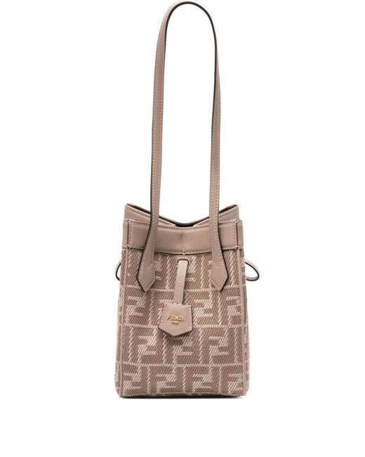 Fendi White Origami Bucket Bag