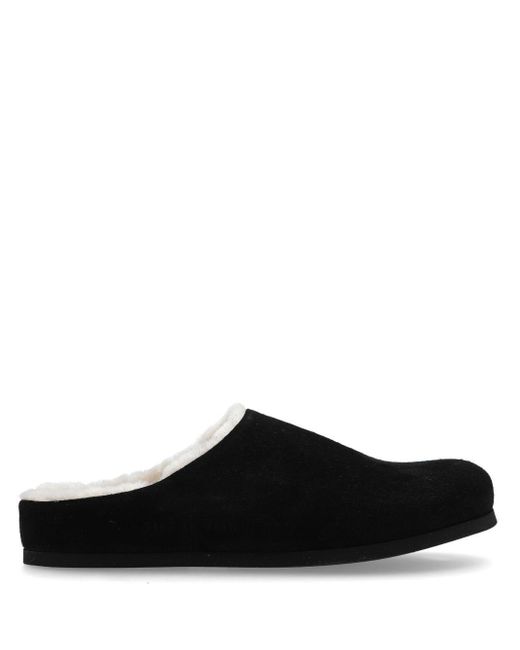 Common Projects Black Shearling Clogs for men