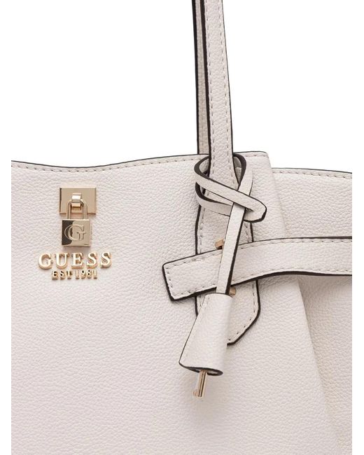 Guess Natural Yesba Belted Pebbled Shoulder Bag