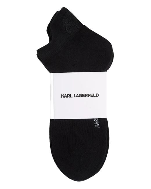 Karl Lagerfeld Kameo Socken mit Logo (5er-Set) in White für Herren