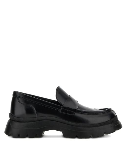 Hogan Loafers Met Ronde Neus in het Black voor heren
