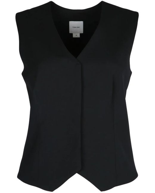 Calvin Klein コンシールフロント ベスト Black