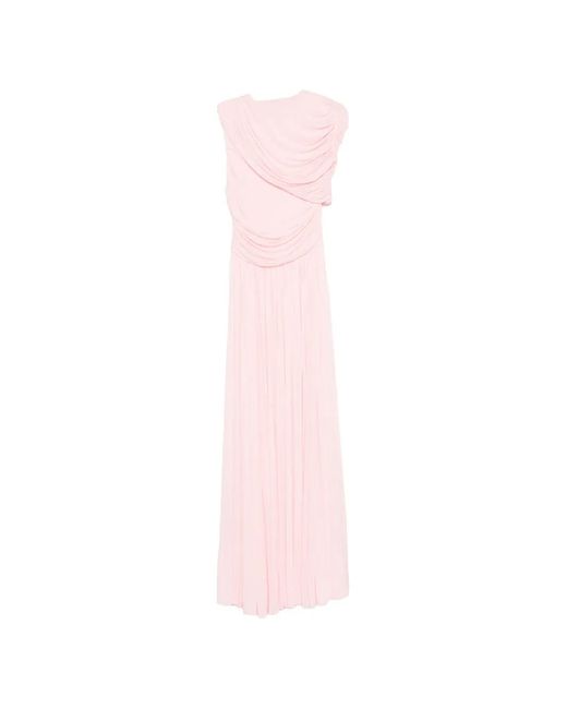 Abito Smanicato Con Drappeggio di Giambattista Valli in Pink