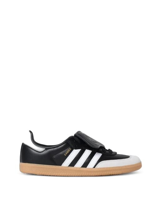 Adidas Black Samba Lt Leather Sneakers for men