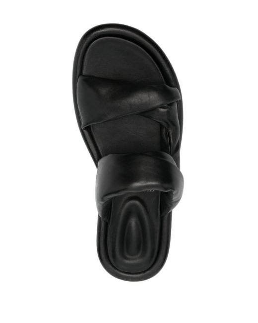 Officine Creative Black Estens 102 Leather Sandals