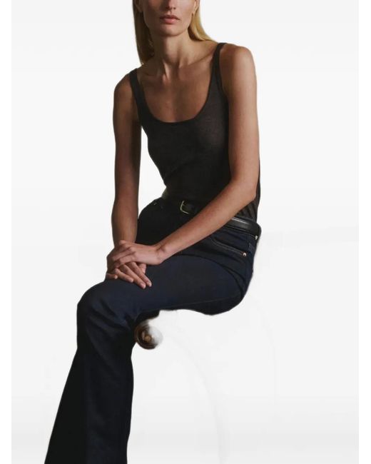 DL1961 Black Scoop-Neck Tank Top