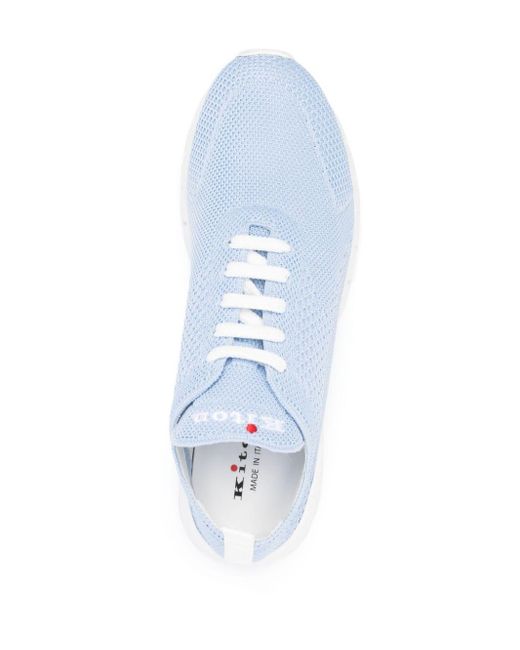 Kiton Fit Mesh-Sneakers mit Schnürung in Blue für Herren