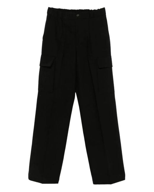 Hevò Black Button Trousers for men