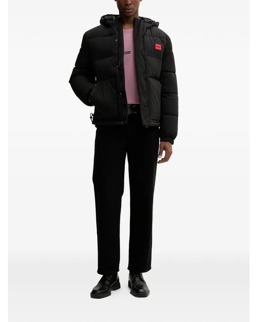 HUGO Pink Logo-Print Sweatshirt for men