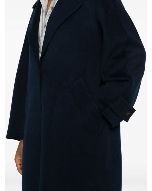 Joseph Blue Franco Single-Breasted Coat