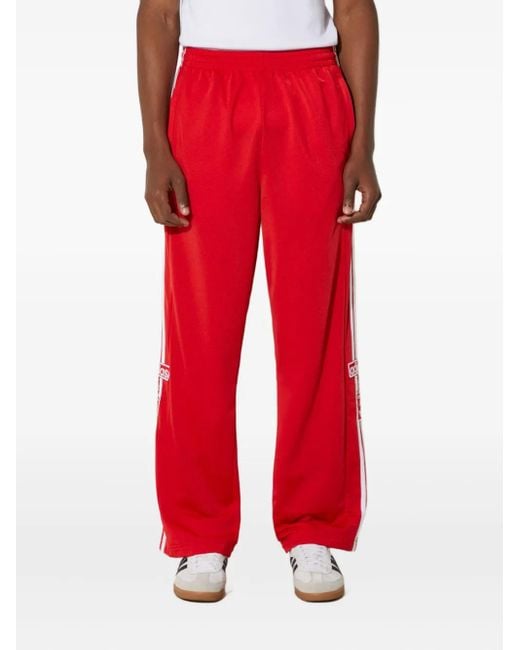 Adidas Hose mit seitlichen Knöpfen in Red für Herren