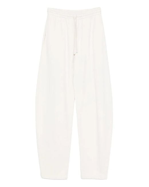 Haikure White Babel Drawstring-Waist Track Pants