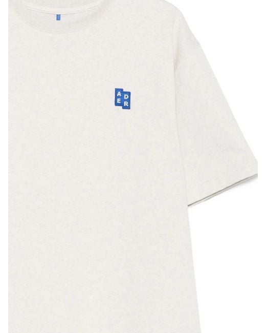 Adererror White Logo-Patch T-Shirt