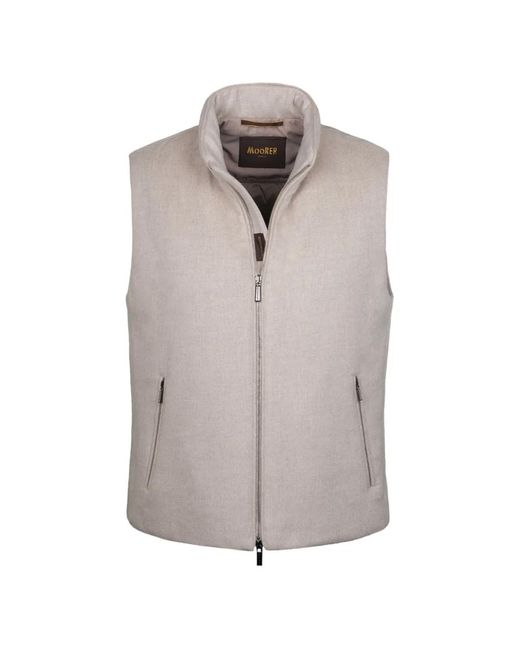 Moorer Gray Vests for men