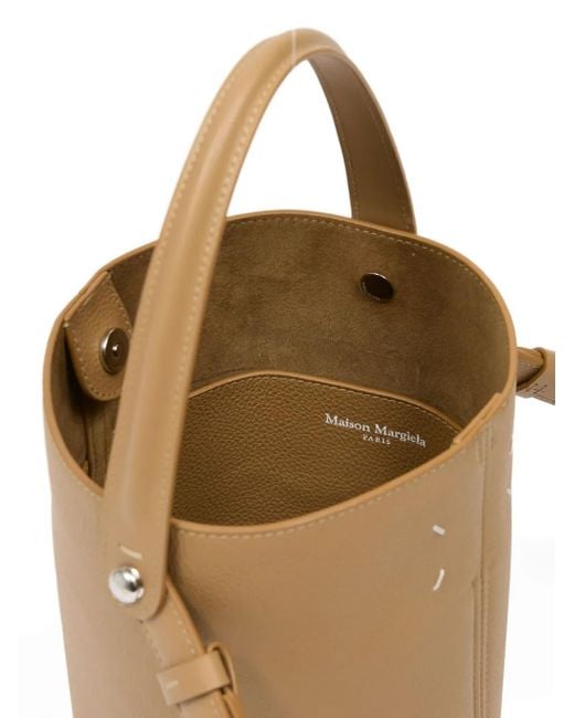 Maison Margiela Natural Dress-Age Leather Bucket Bag