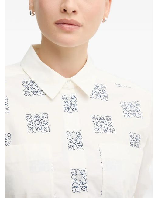 Mos Mosh White Mmweina Printed Shirt