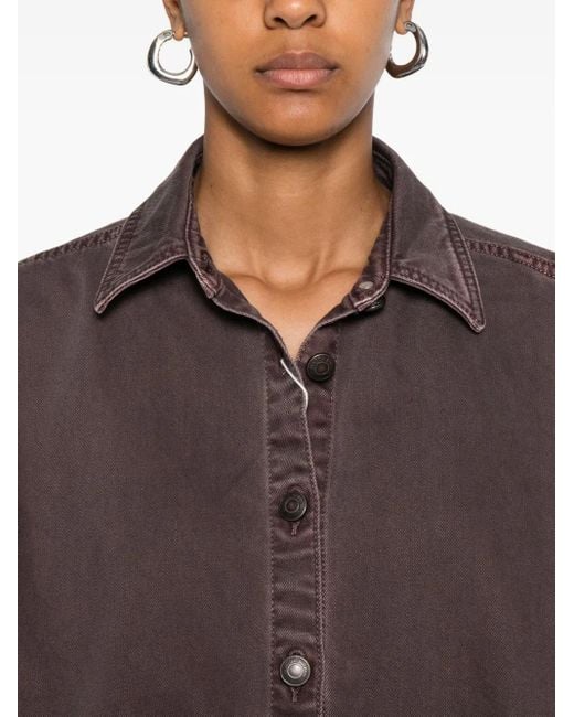 Magda Butrym ボタン シャツ Brown