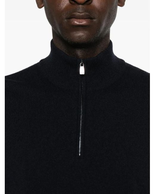 Pull À Col Montant Zippé Corneliani pour homme en coloris Black