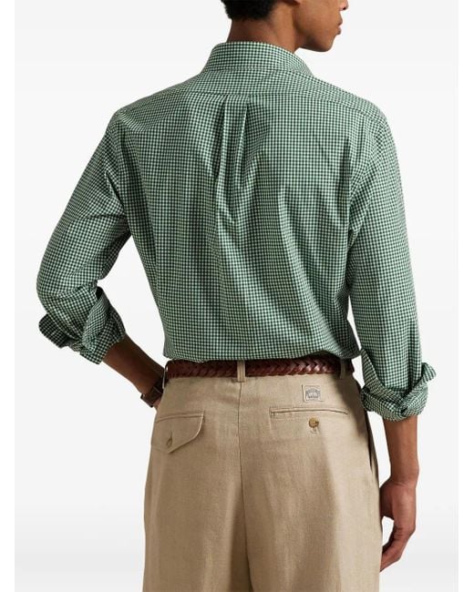 Polo Ralph Lauren Button-Down-Hemd Mit Vichy-Karo in Green für Herren