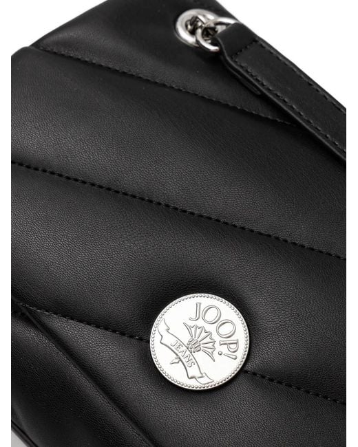Joop! Black Quilted-Design Cross Body Bag