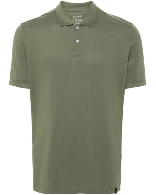 Boggi Green Logo-tag Polo Shirt for men