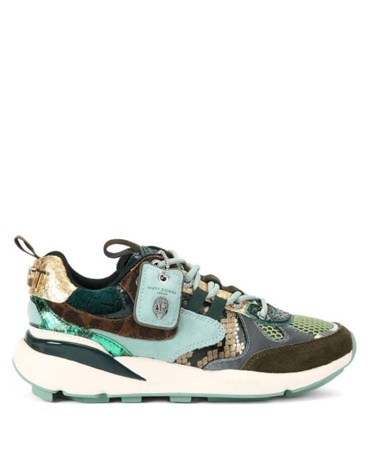Baskets Kurt Runner À Imprimé Léopard Kurt Geiger en coloris Green