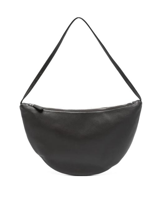 The Row Black Lambskin Izzy Small Crossbody Bag