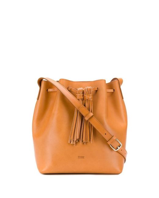 Closed Bucket Tas in het Brown
