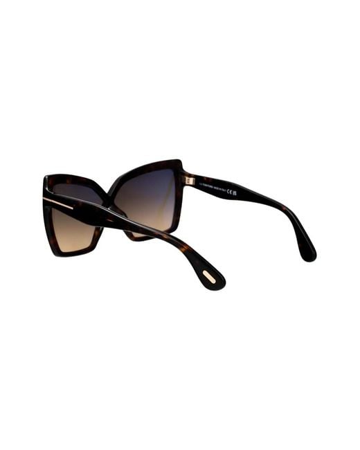 Tom Ford Brown Cat-Eye Frame Sunglasses