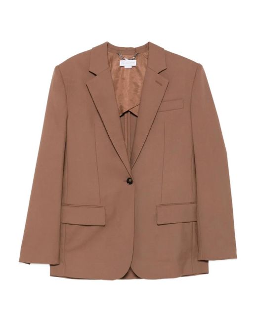 Stella McCartney Brown Single-Button Blazer
