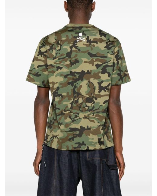 Mastermind Japan T-Shirt mit Camouflagemuster in Green für Herren