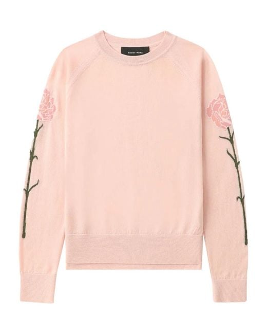 Pull À Fleurs Simone Rocha en coloris Pink
