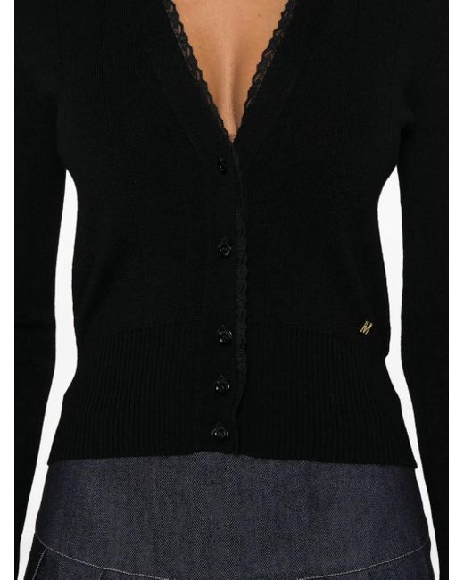 Moschino Black Wool Cardigan