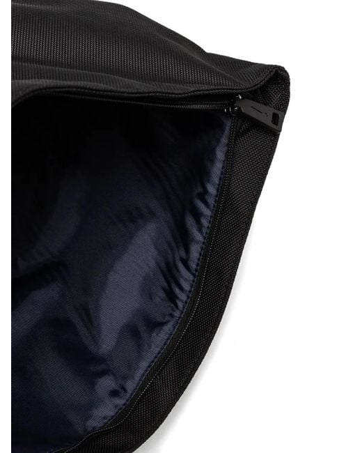 Joop! Black Modica Nuvola Jaron Roll-Top Leather-Base Backpack for men